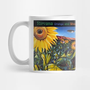 orange and blue nirvana 1967 Mug